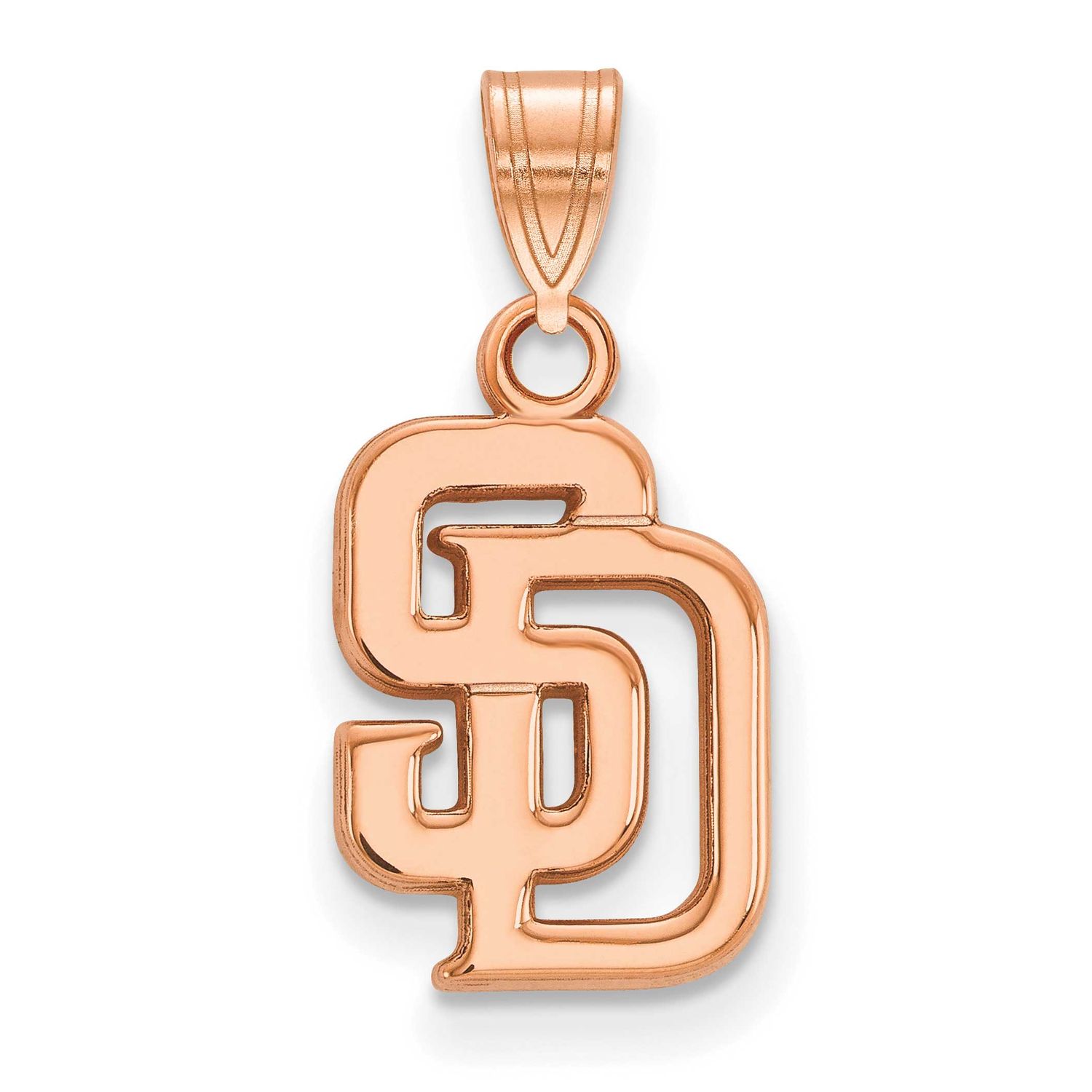 MLB San Diego Padres Letters S-D Sm. Pendant 14k Rose Gold, MPN: 4R002PAD