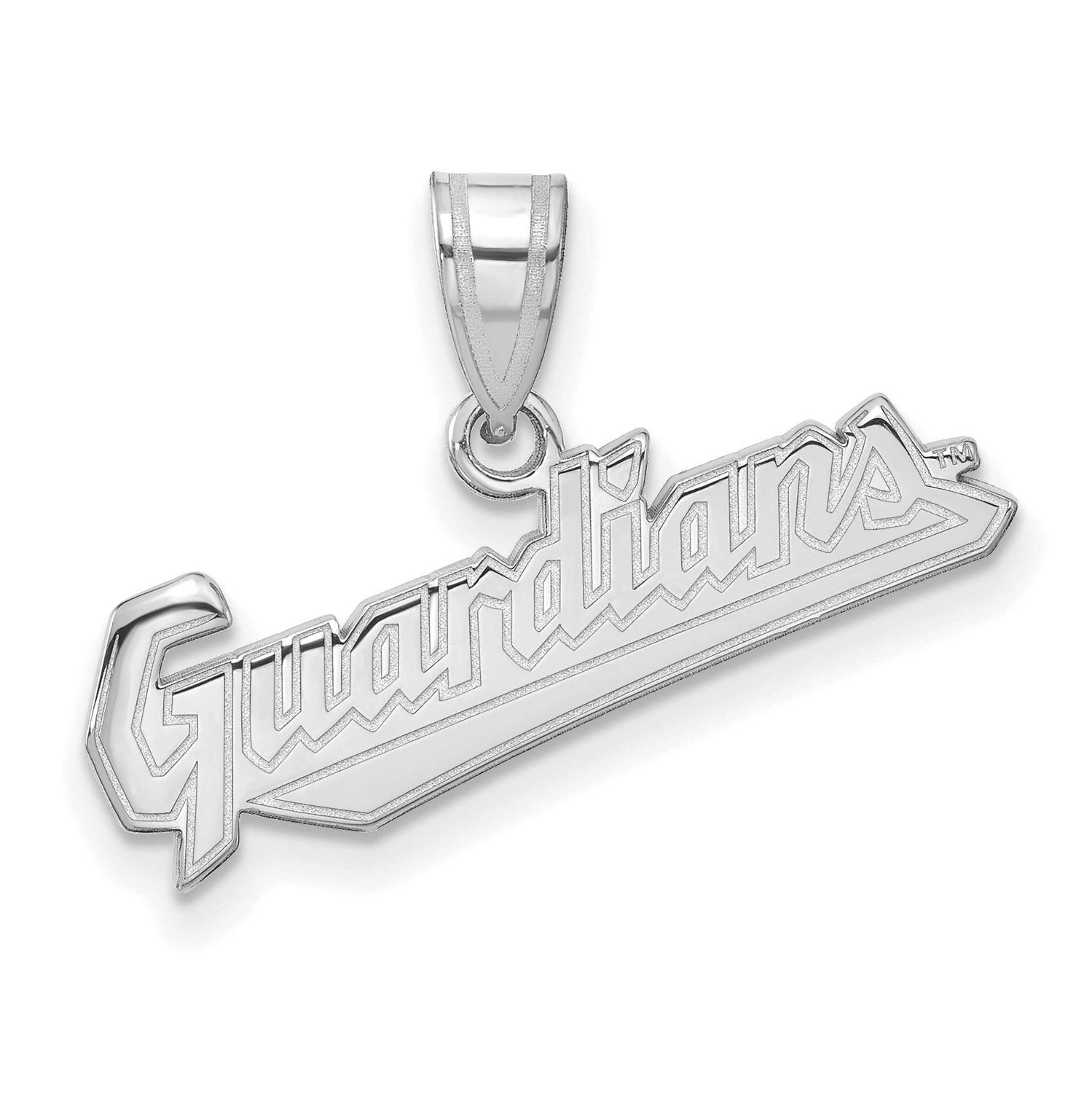MLB Cleveland Guardians Medium Pendant Sterling Silver Rhodium-plated, MPN: SS044GUA