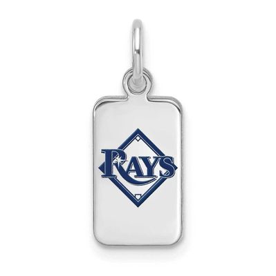 MLB Tampa Bay Rays Enamel Tag Pendant Sterling Silver Rhodium-plated, MPN: SS126DEV