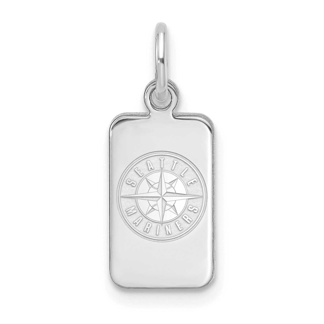 MLB Seattle Mariners Tag Pendant Sterling Silver Rhodium-plated, MPN: SS125MRN