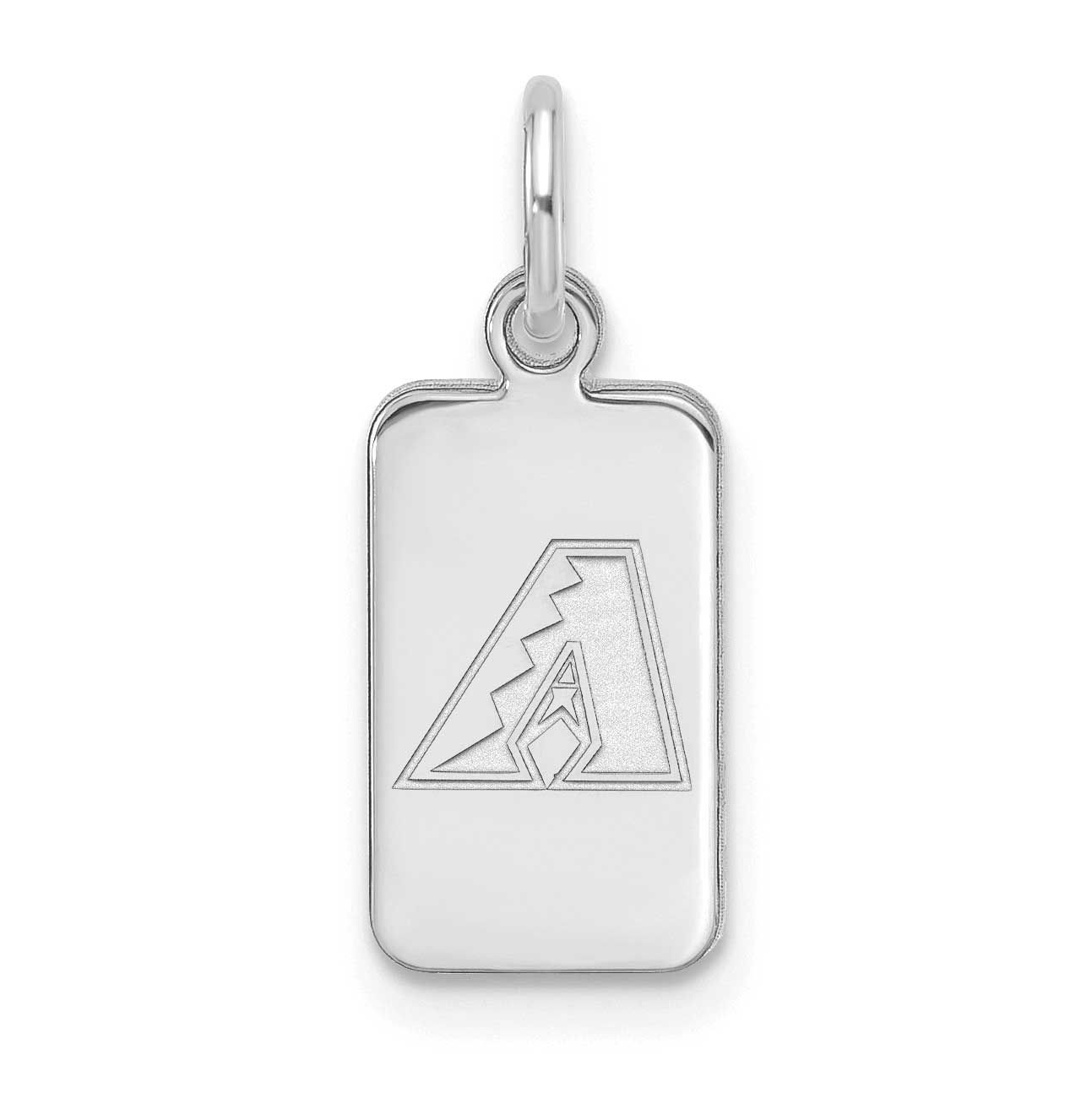 MLB Arizona Diamondbacks Tag Pendant Sterling Silver Rhodium-plated, MPN: SS125DIA
