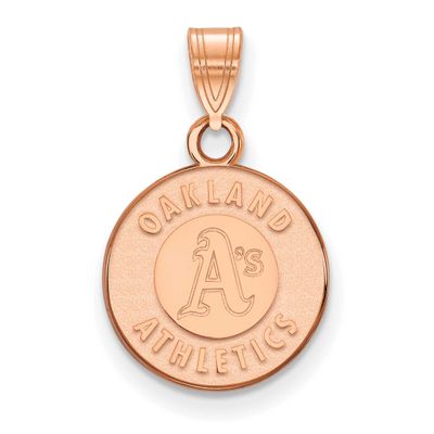 MLB Oakland Athletics Circle Small Pendant 14k Rose Gold, MPN: 4R002ATH