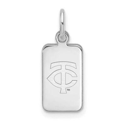 MLB Minnesota Twins Tag Pendant Sterling Silver Rhodium-plated, MPN: SS125TWN