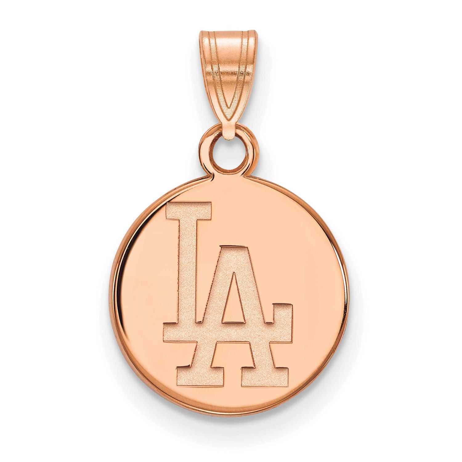 MLB Los Angeles Dodgers Small Disc Pendant 14k Rose Gold, MPN: 4R013DOD