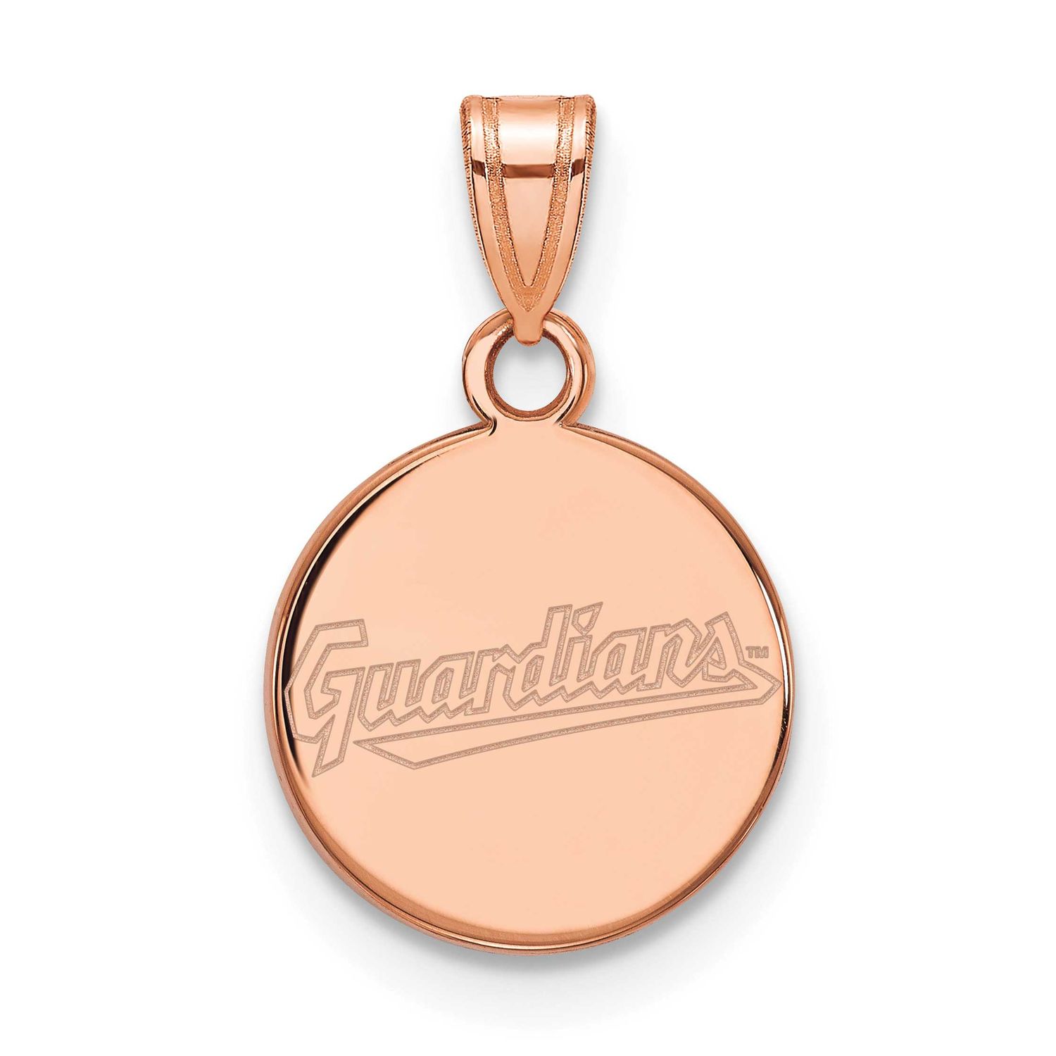 MLB Cleveland Guardians Small Disc Pendant 14k Rose Gold, MPN: 4R011GUA