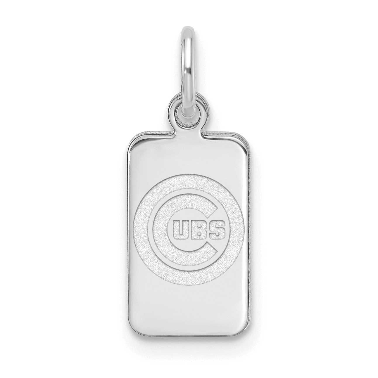 MLB Chicago Cubs Tag Pendant Sterling Silver Rhodium-plated, MPN: SS125CUB