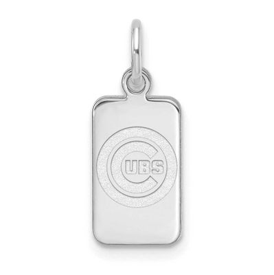 MLB Chicago Cubs Tag Pendant Sterling Silver Rhodium-plated, MPN: SS125CUB