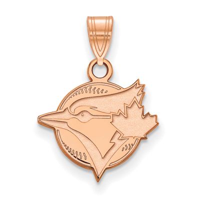 MLB Toronto Blue Jays Bird and Leaf Pendant 14k Rose Gold, MPN: 4R018BLU
