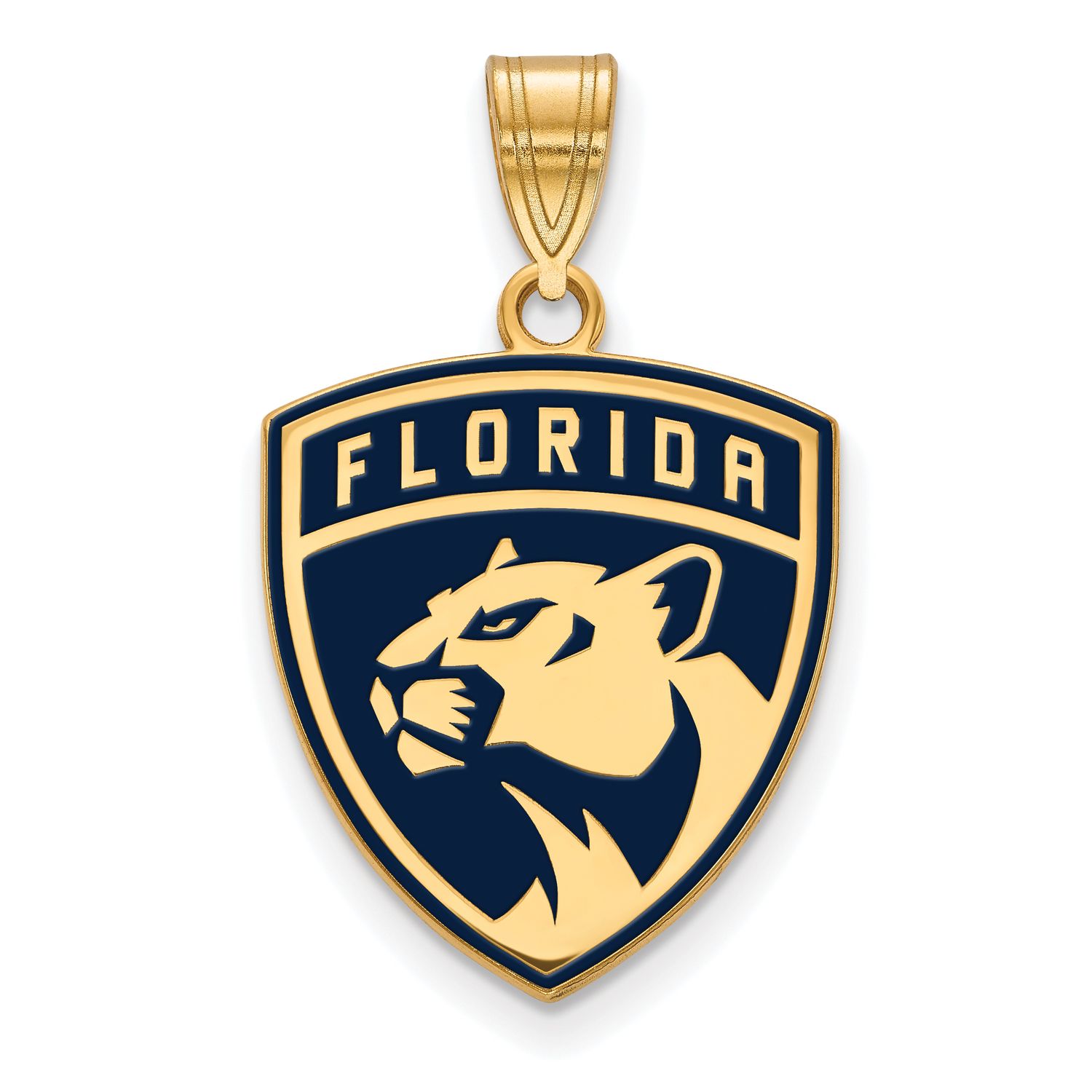 Florida Panthers Large Enamel Pendant Gold-plated Silver GP009PTH