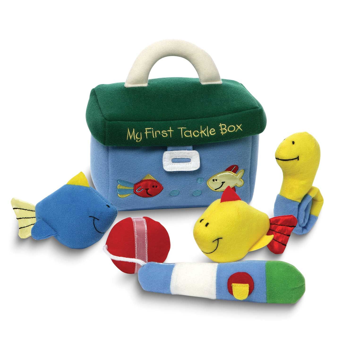 Baby Gund My First Tackle Box Plush Playset with Fish, Rod, and Snake Toys GM15311 283990715790
