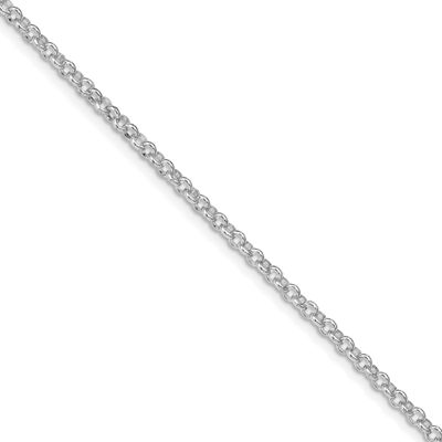2.8mm Rolo Chain (100 Inch Spool) Sterling Silver Rhodium-plated QFC2R-100