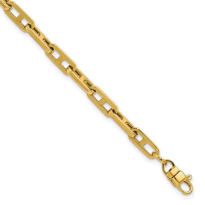 Fancy Link Bracelet 14k Gold Polished LF2101-7.5 196904315569