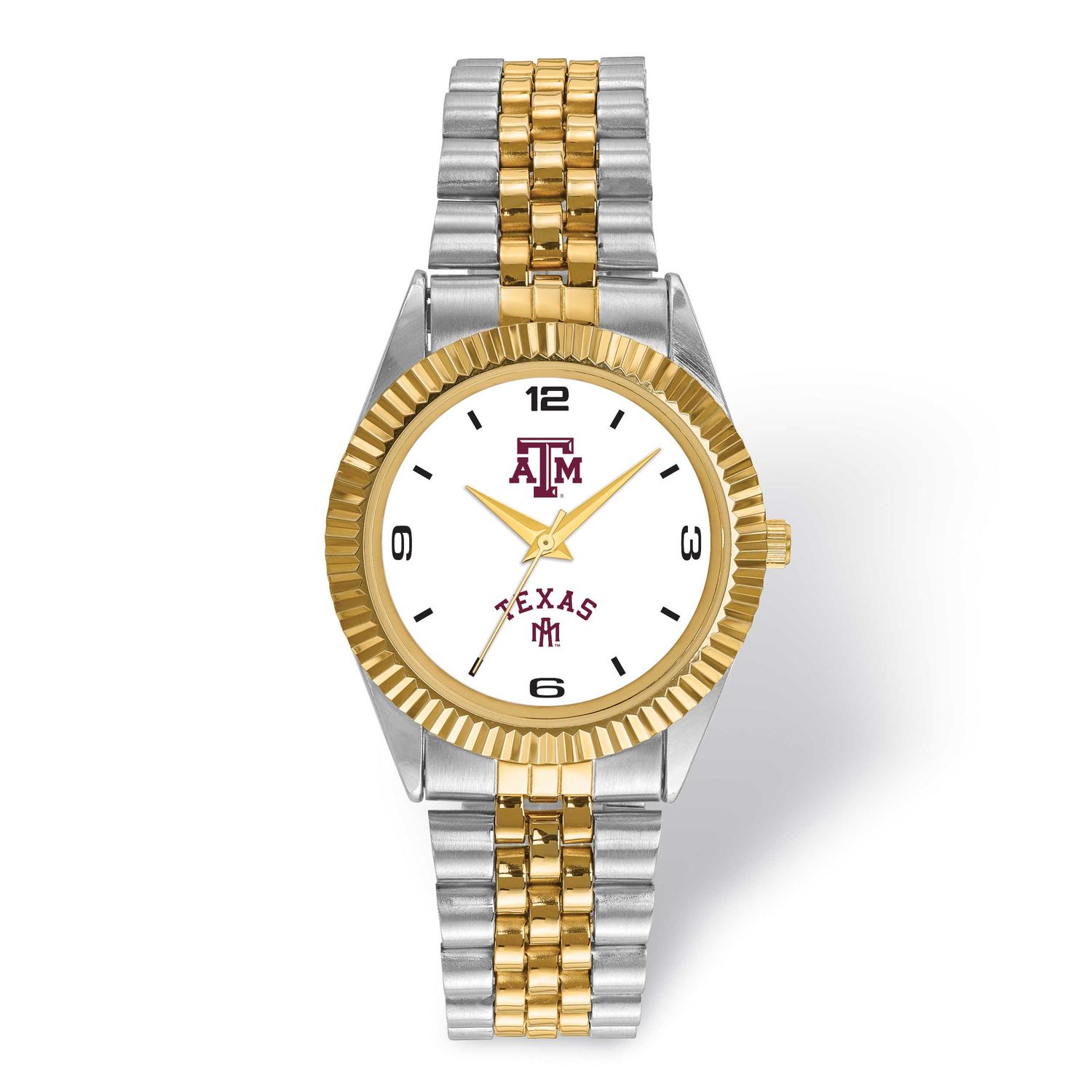 Texas A&amp;M University Pro Two-Tone Gents Quartz Watch TAM165 191101125577