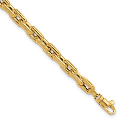 Fancy Link Bracelet 14k Gold Polished LF2157-7.5 196904315514