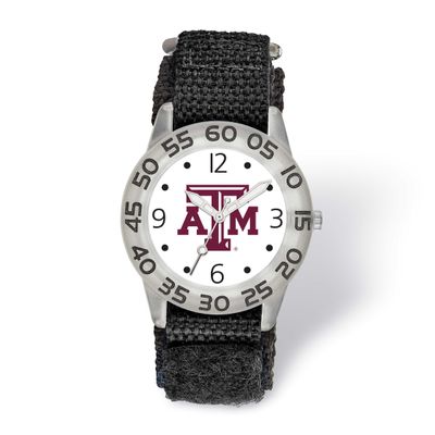 Texas A&amp;M University Childs Fan Nylon Strap Quartz Watch TAM173 191101125638