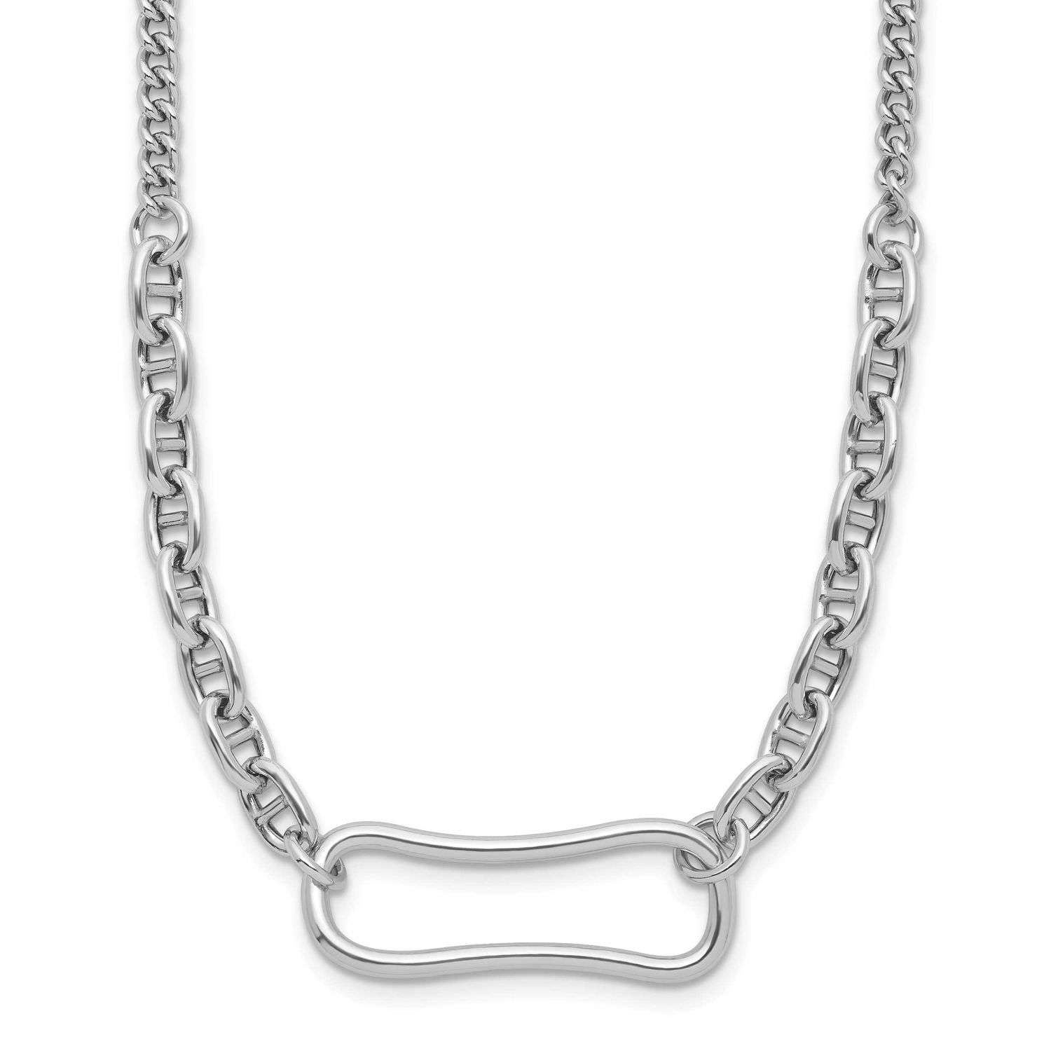 2 Inch Extender Necklace Sterling Silver Rhodium-plated QLF1386-17.25 196904346907