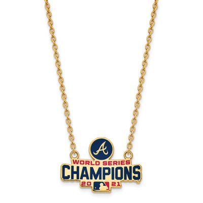 2021 World Series Champions Atlanta Braves Large Pendant with Neckla Gold-plated GP012BRA21-18 8839…