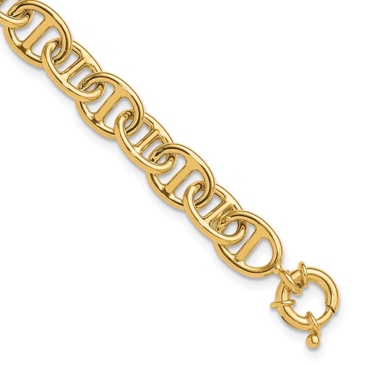 Fancy Link Bracelet 14k Gold Polished LF1871-7.5 196904171110