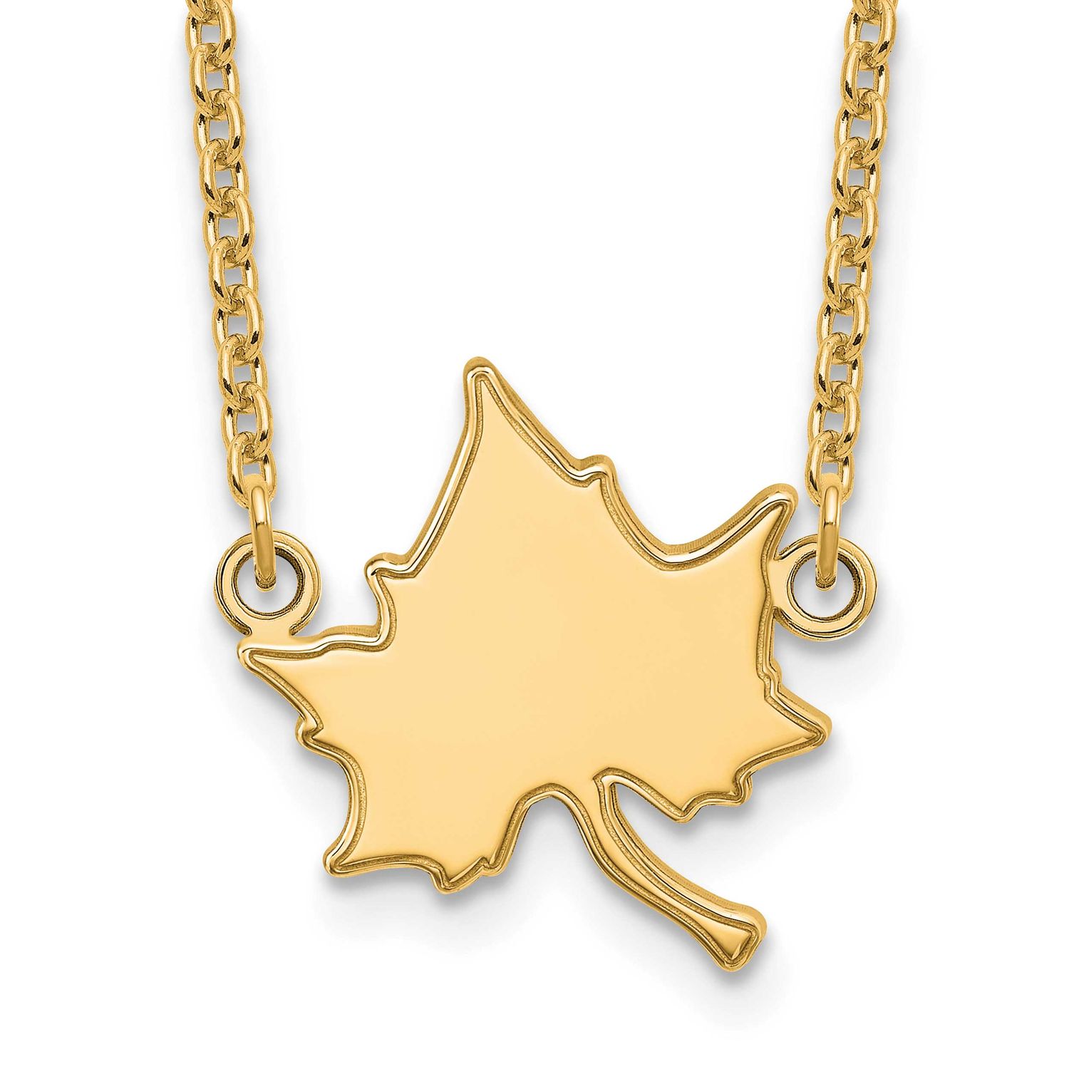 Indiana State University I-S Large Pendant 18 Inch Necklace Sterling Silver Gold-plated GP011ISU-18…