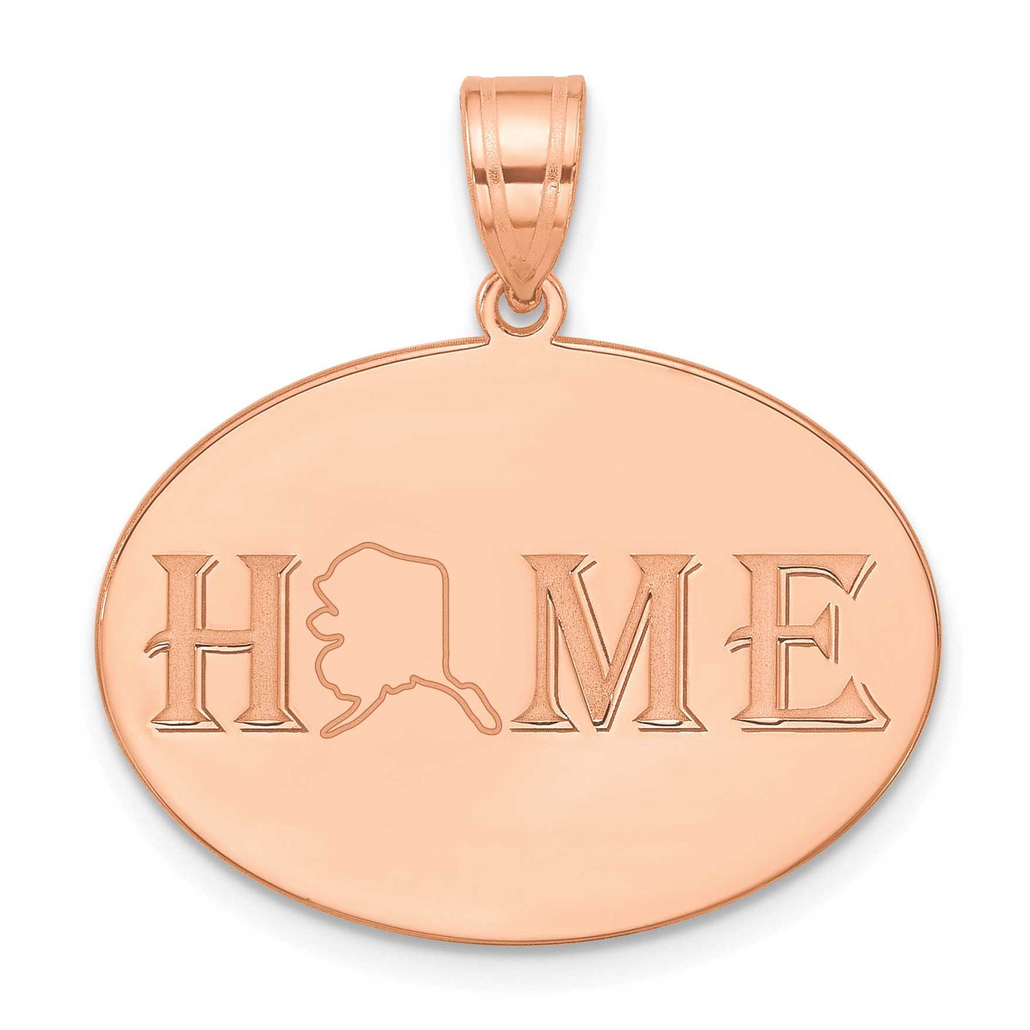 Home/State Pendant Sterling Silver Rose-plated XNA1517RP