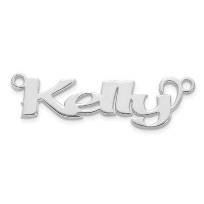 Name Plate 10k White Gold 10XNA1489W