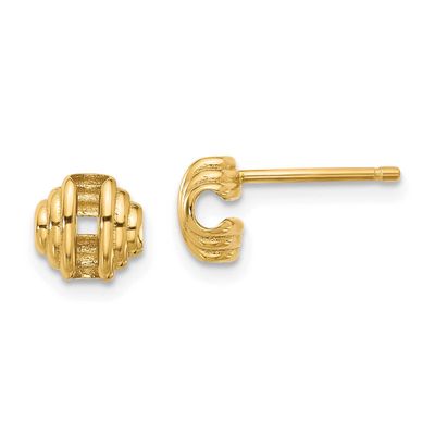 Post Earrings 14k Gold Polished LE2675 196904344989