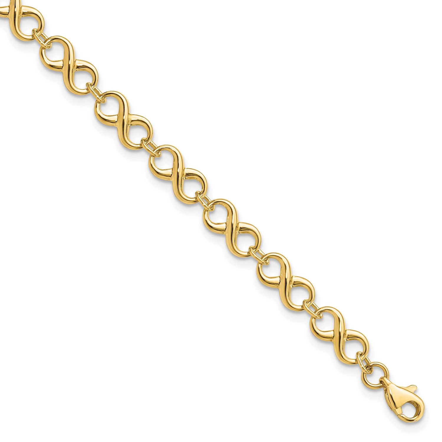 Infinity Bracelet 10k Gold Polished 10LF651-7 196904342541