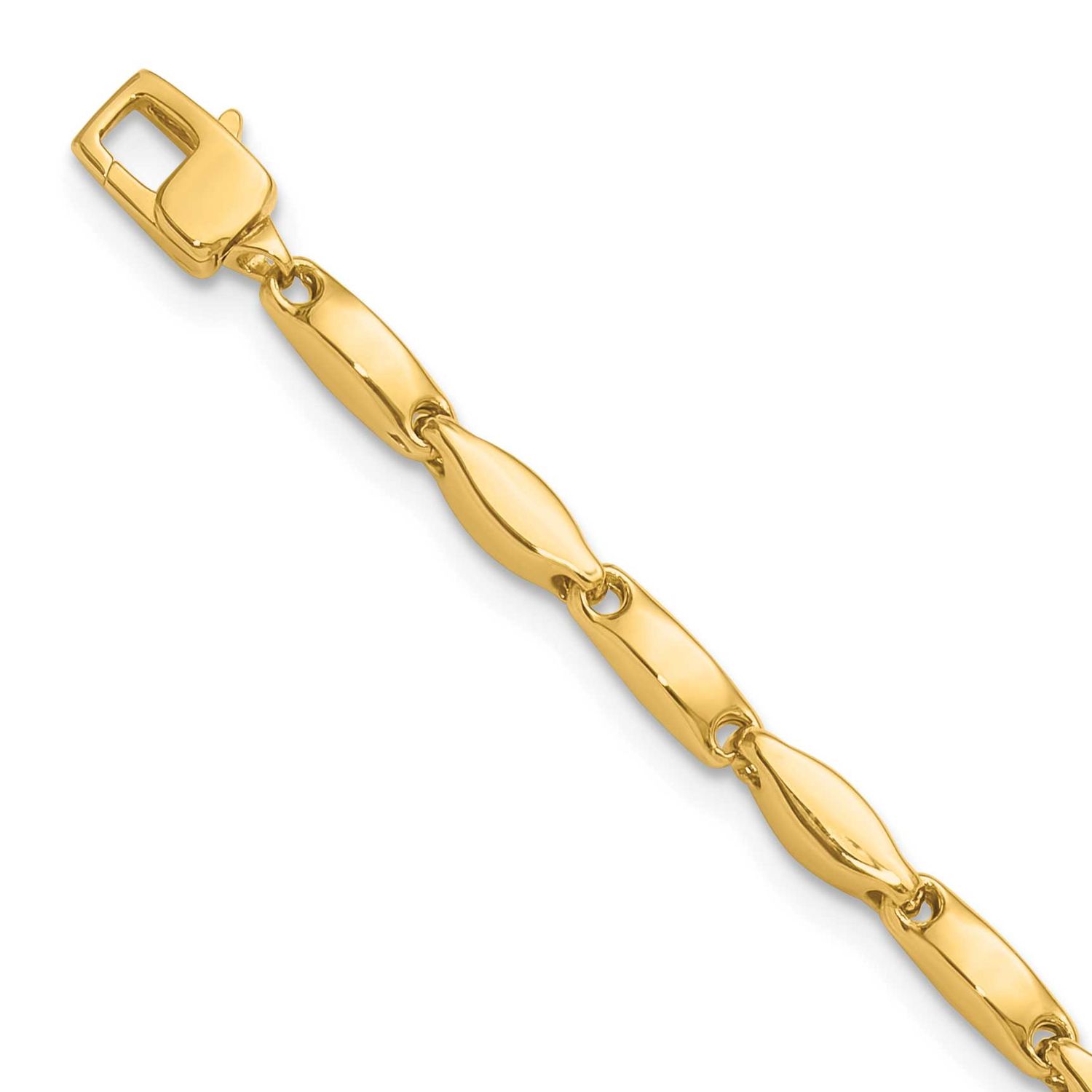 Fancy Link Bracelet 14k Gold Polished LF1996-7.5 196904321546