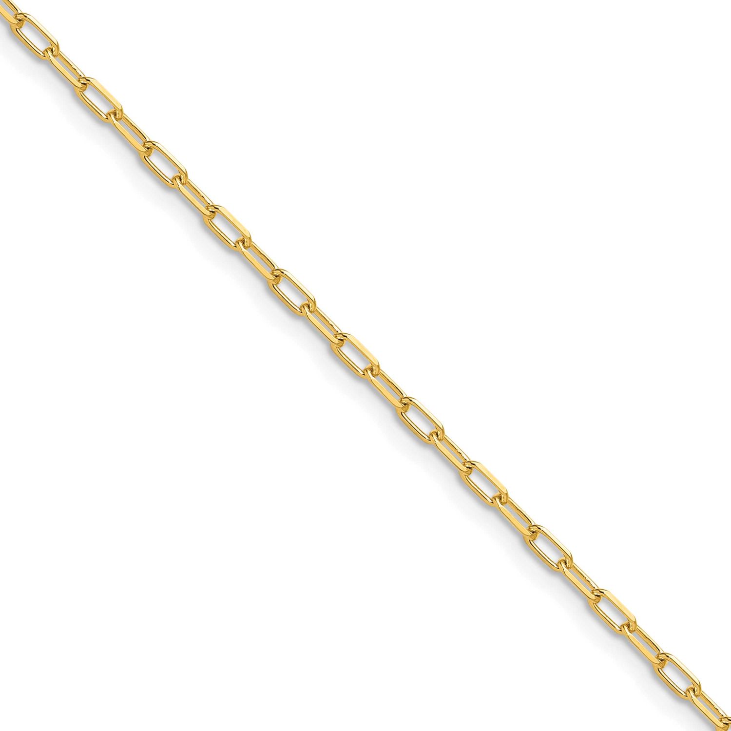 2.2mm Solid Beveled Diamond-Cut Paperclip Chain (100 Inch Spool) 14k Gold PCL060-100