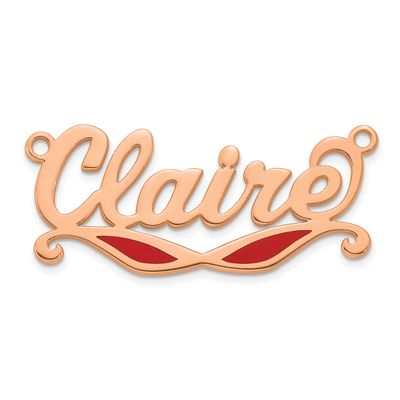 Epoxy Sunglass Name Plate 14k Rose Gold XNA1498R