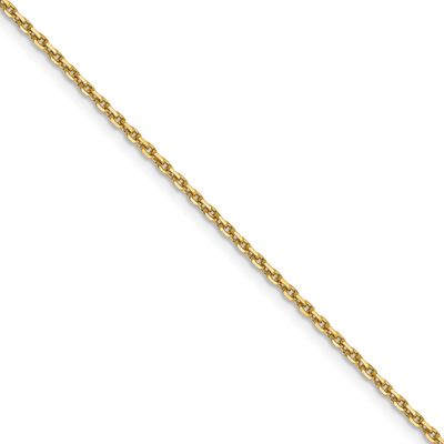 1.4mm Diamond-Cut Round Open Link Cable Chain (100 Inch Spool) 14k Gold PEN203-100