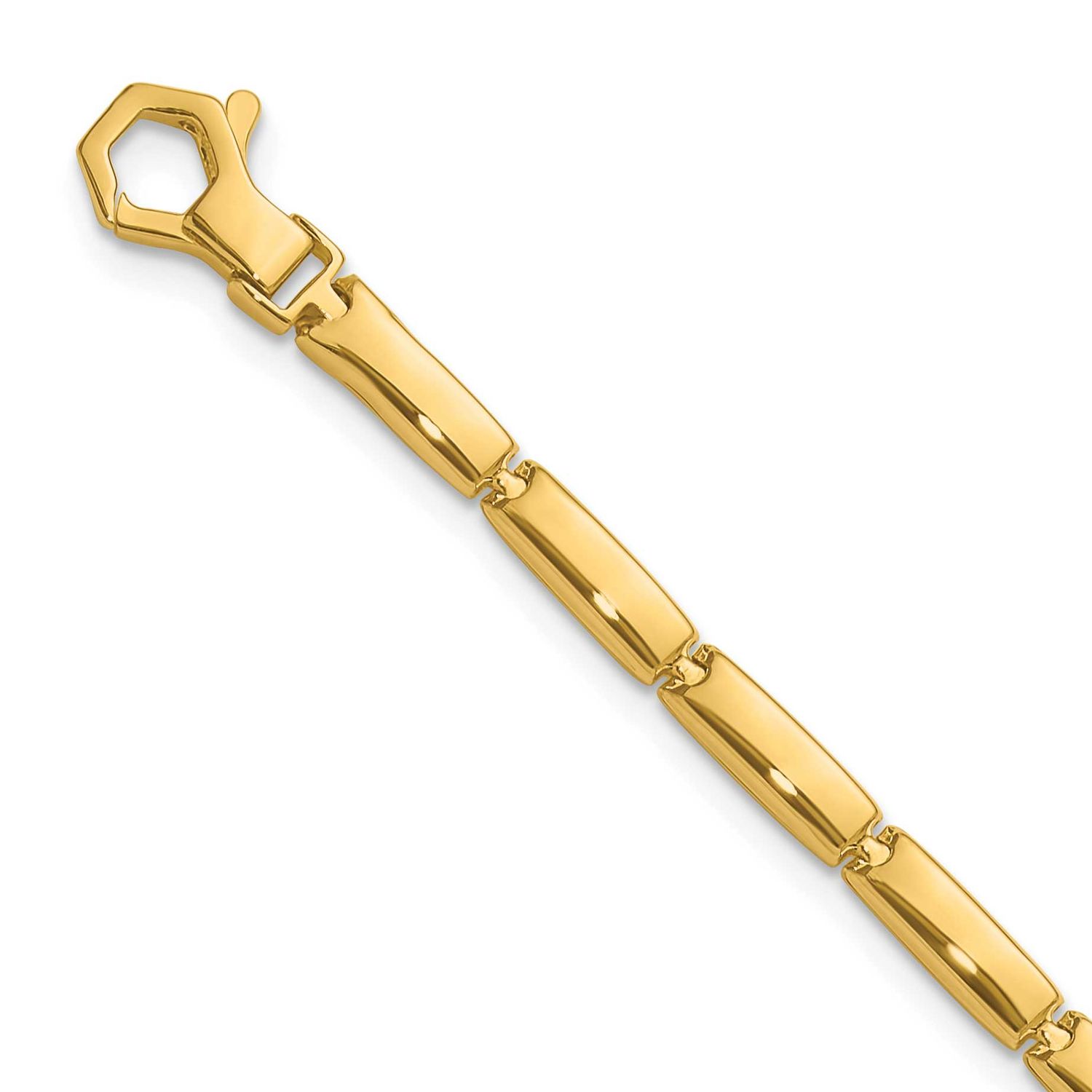 Fancy Link Bracelet 14k Gold Polished LF2000-7.5 196904321553