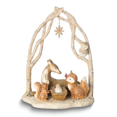 Resin Animal Nativity with Arch Figurine GM23527 89945697322