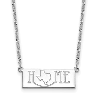 Home/State Necklace Sterling Silver Rhodium-plated XNA1519SS