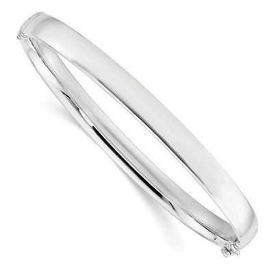5.9mm Bangle 10k White Gold 5693W-7