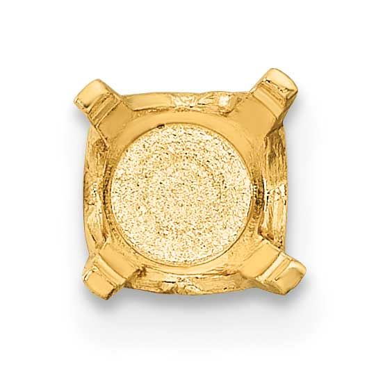 Round 4-Prong Closed Back .40Ct. Setting 14k Gold YG110-14