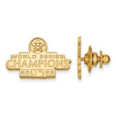 Ruthenium2022 World Series Champions Houston Astros Tie Tac Sterling Silver Gold-plated GP008AST22 …