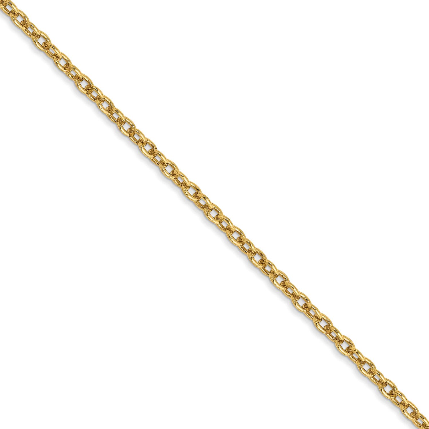 1.8mm Forzantine Cable Chain (100 Inch Spool) 14k Gold PEN138-100
