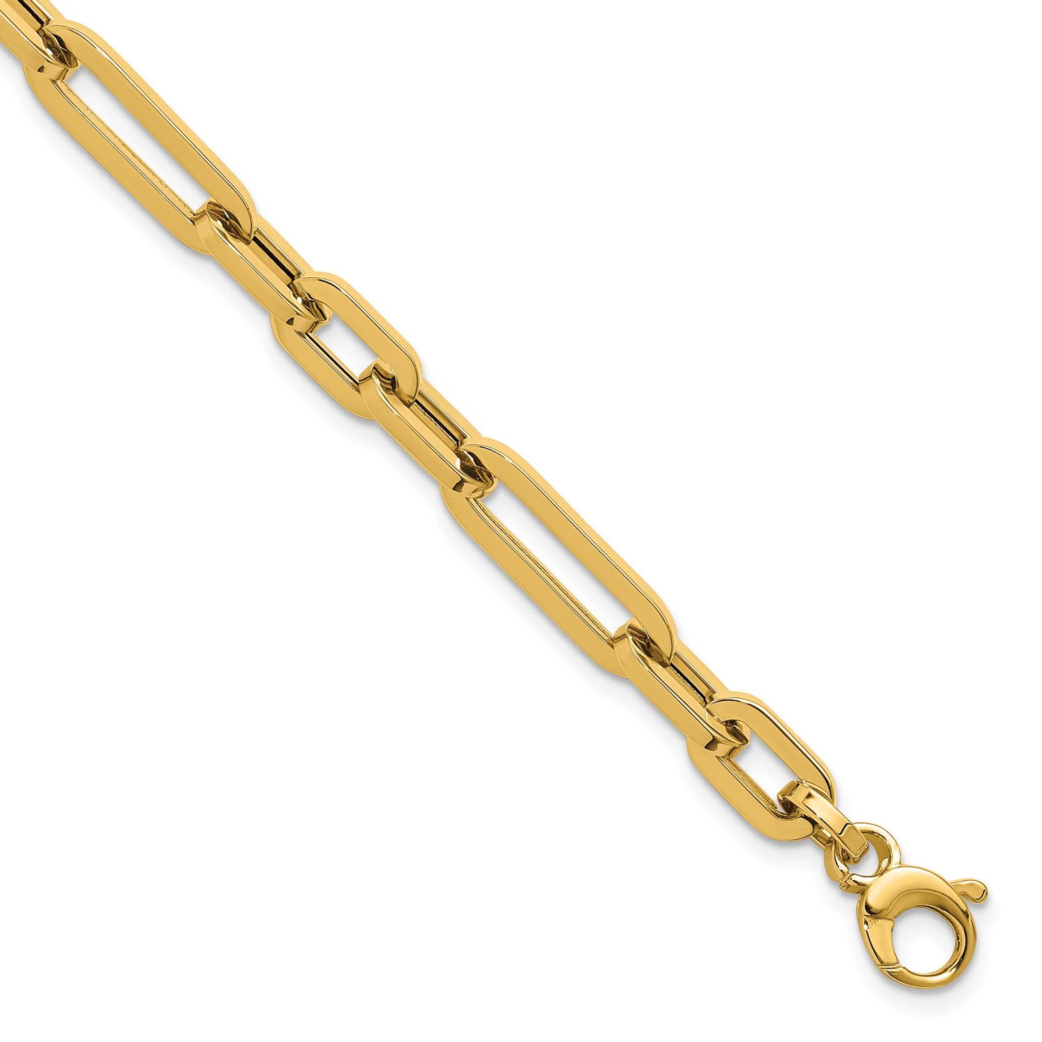 Fancy Link Bracelet 14k Gold Polished LF1945-7.25 196904331552