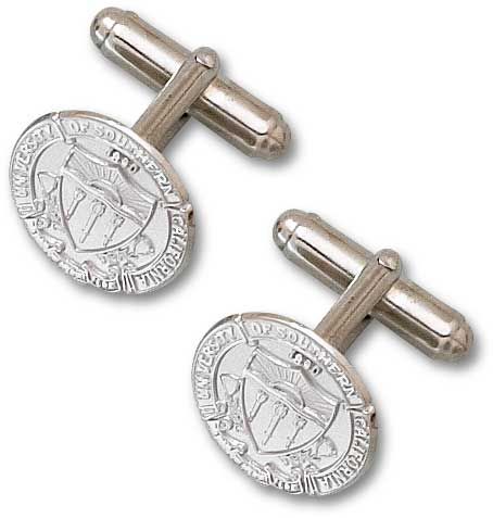 University of Southern California Seal Cuff Links 5/8 Sterling Silver USC003CL-SS 191101773532