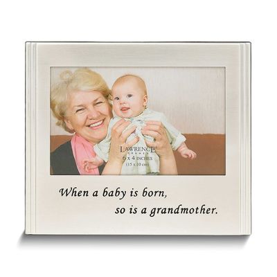 Silver-Tone Metal When A Baby Is Born, So Is A Grandmother 6x4 Photo Frame GM4559 751148060448