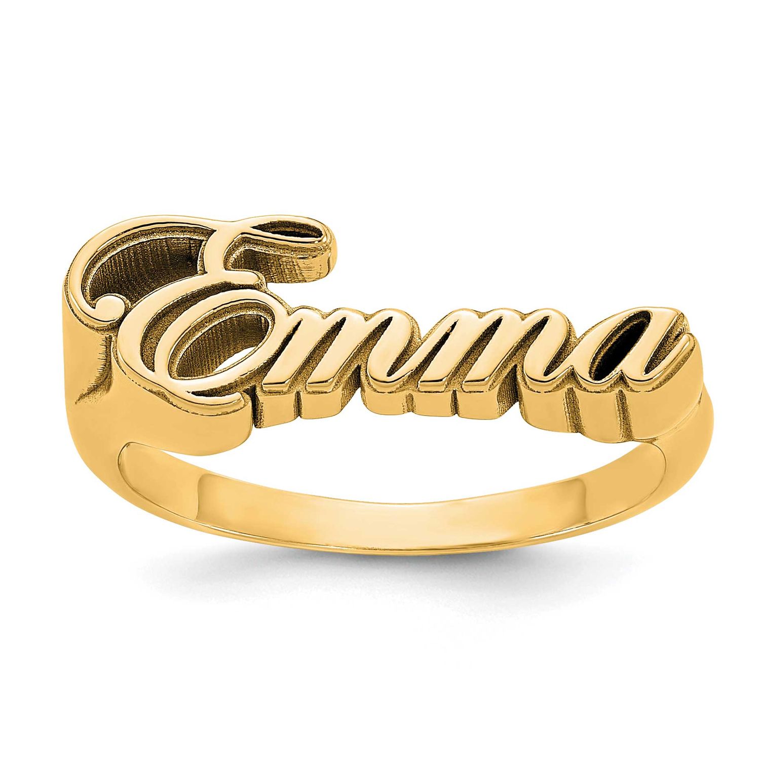 Name Plate Ring 14k Gold XNR133Y