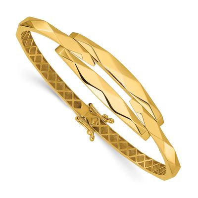 Hinged Bangle 14k Gold Polished LF2178 196904315712
