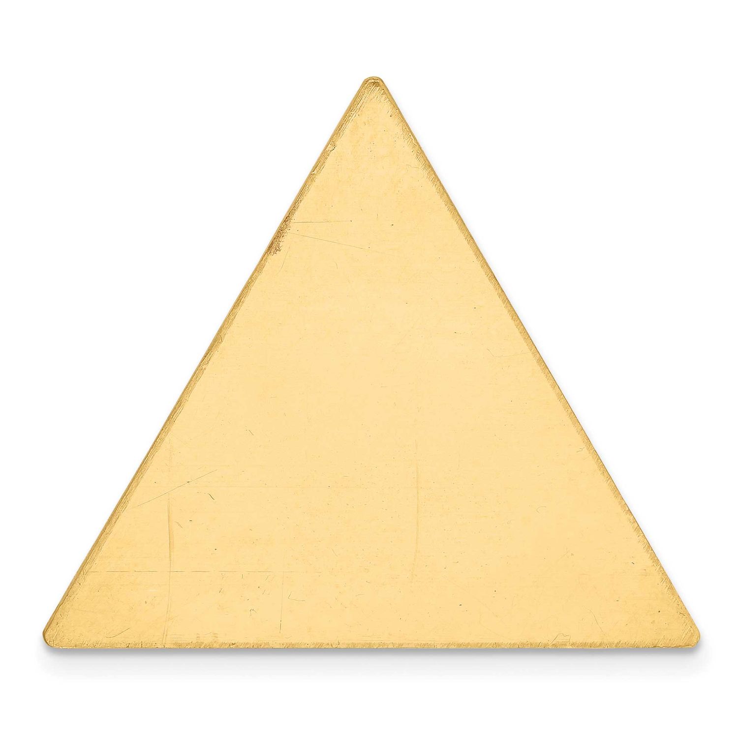 Triangle Shape Stamping 14k Gold YG1199/18