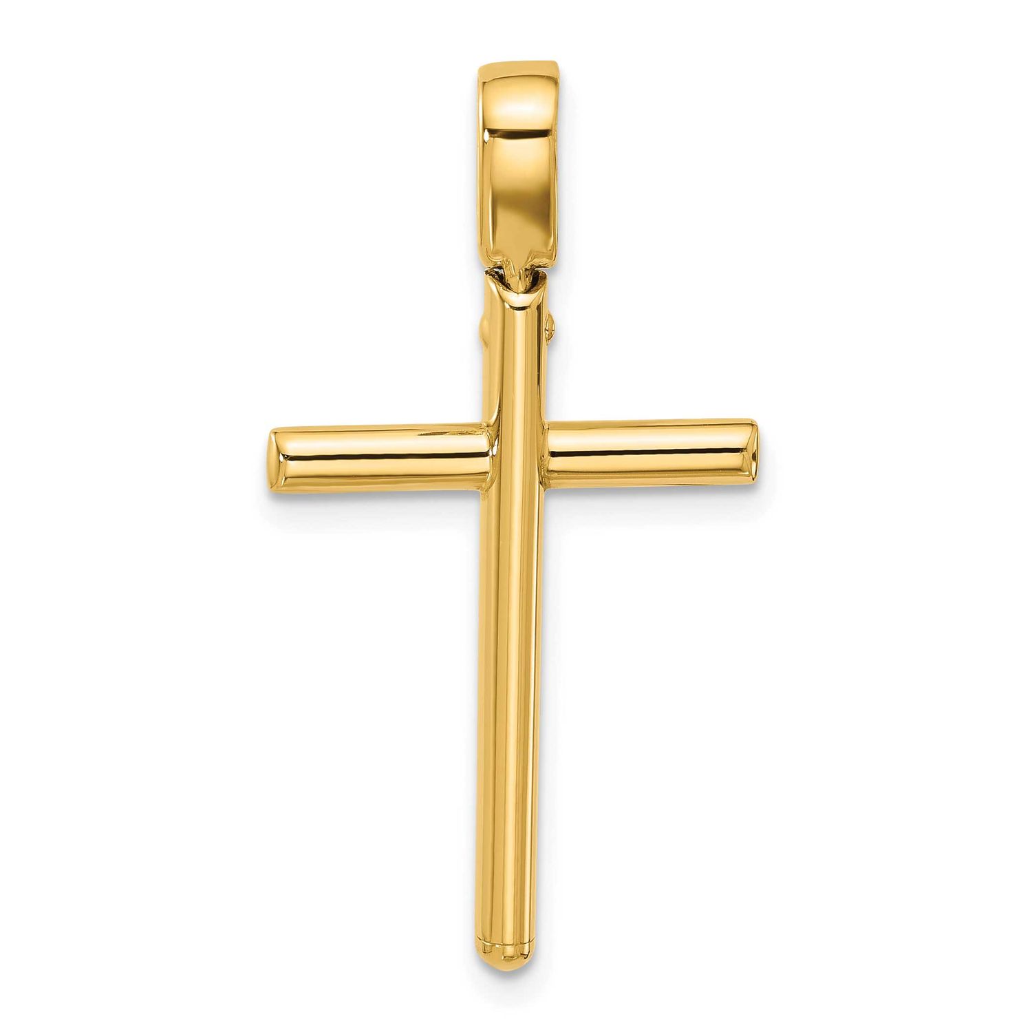 Cross Pendant 14k Gold Polished LF2028 196904341339
