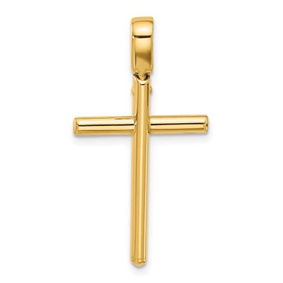 Cross Pendant 14k Gold Polished LF2028 196904341339