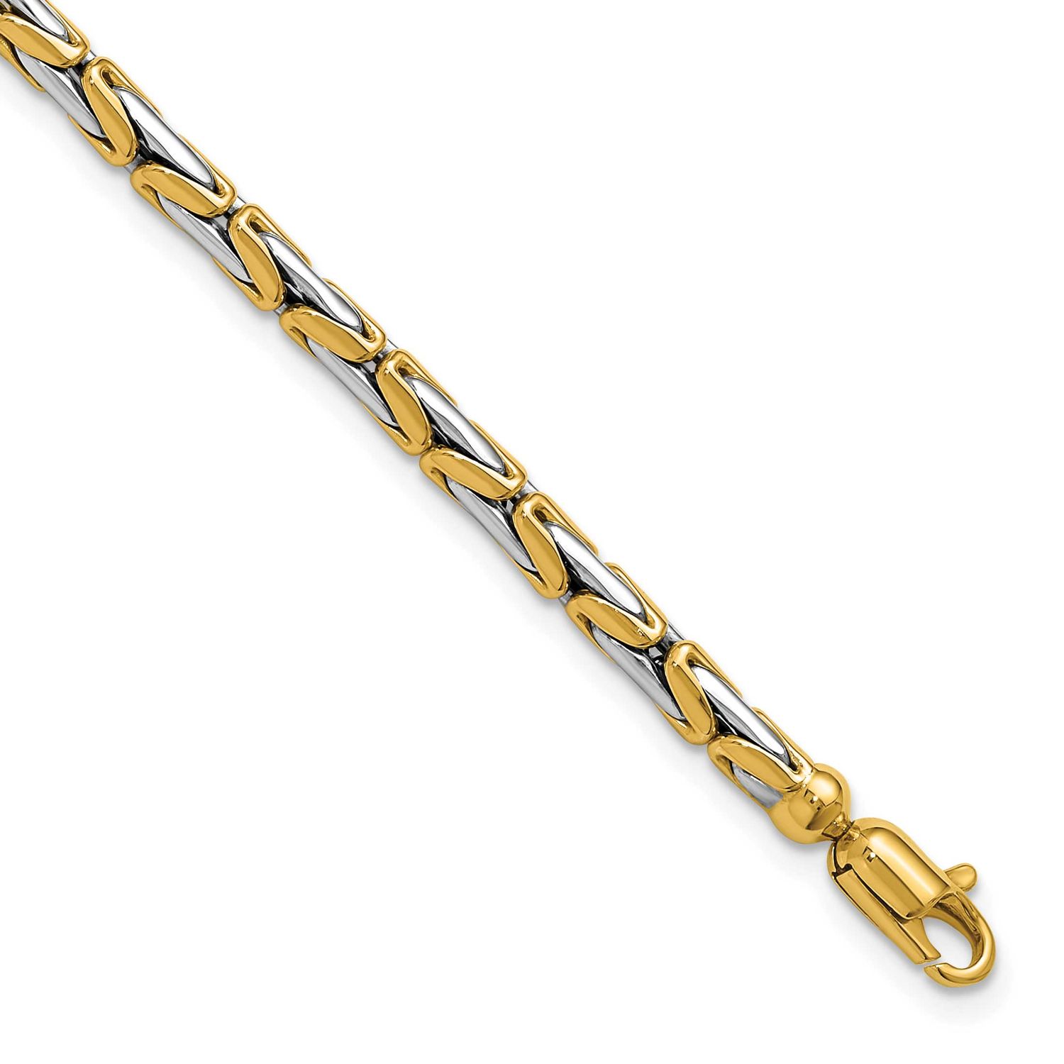Fancy Link Bracelet 14k Two-tone Gold Polished LF2014-7.5 196904329047