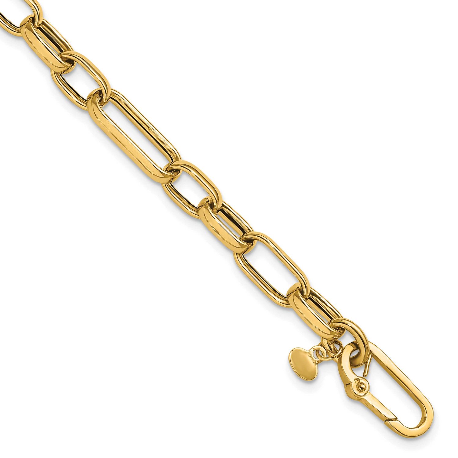Fancy Link Bracelet 14k Gold Polished LF1960-7.5 196904258750