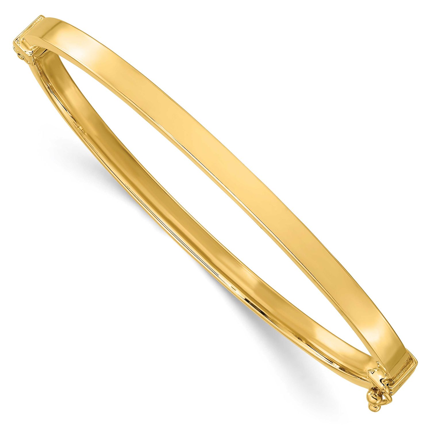 Polished Hinged Bangle Bracelet 10k Gold 10LF652 196904335888
