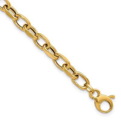 Fancy Link Bracelet 14k Gold Polished LF2156-7.5 196904315521